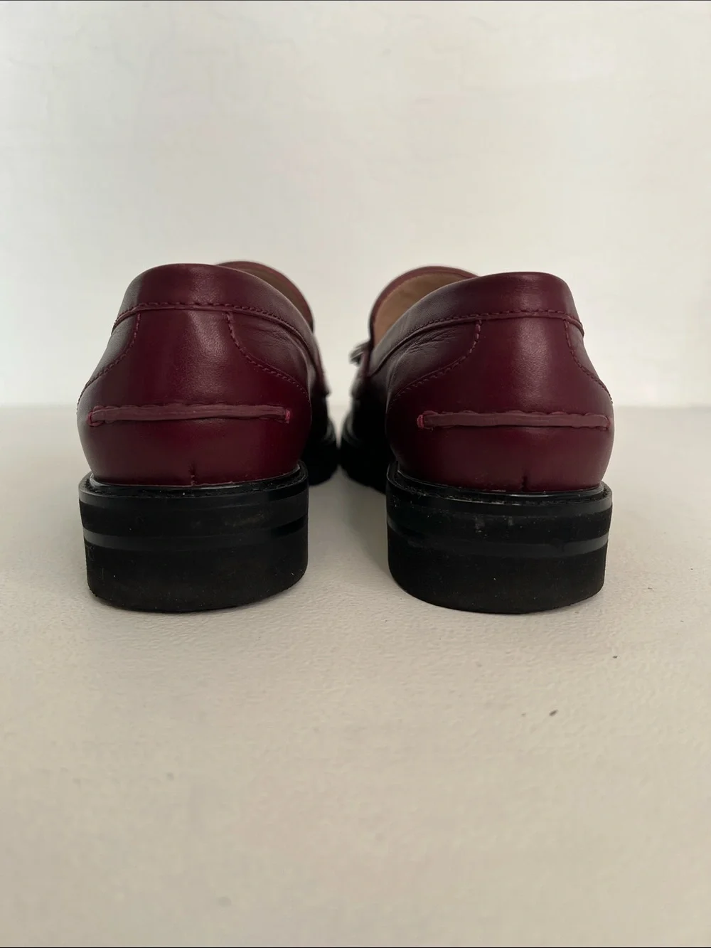Stuart Weitzman Adrina tassel loafer in maroon women’s 8.5